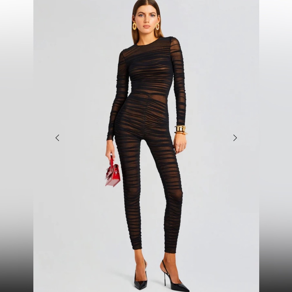 Ser.O.Ya Women's Virgo Catsuit sheer size M party